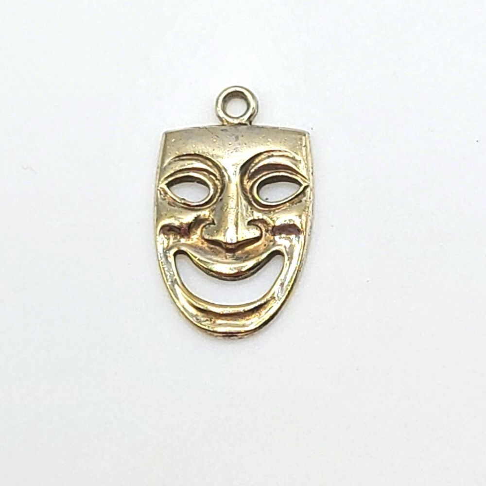 Sterling silver Theater Comedy charm
